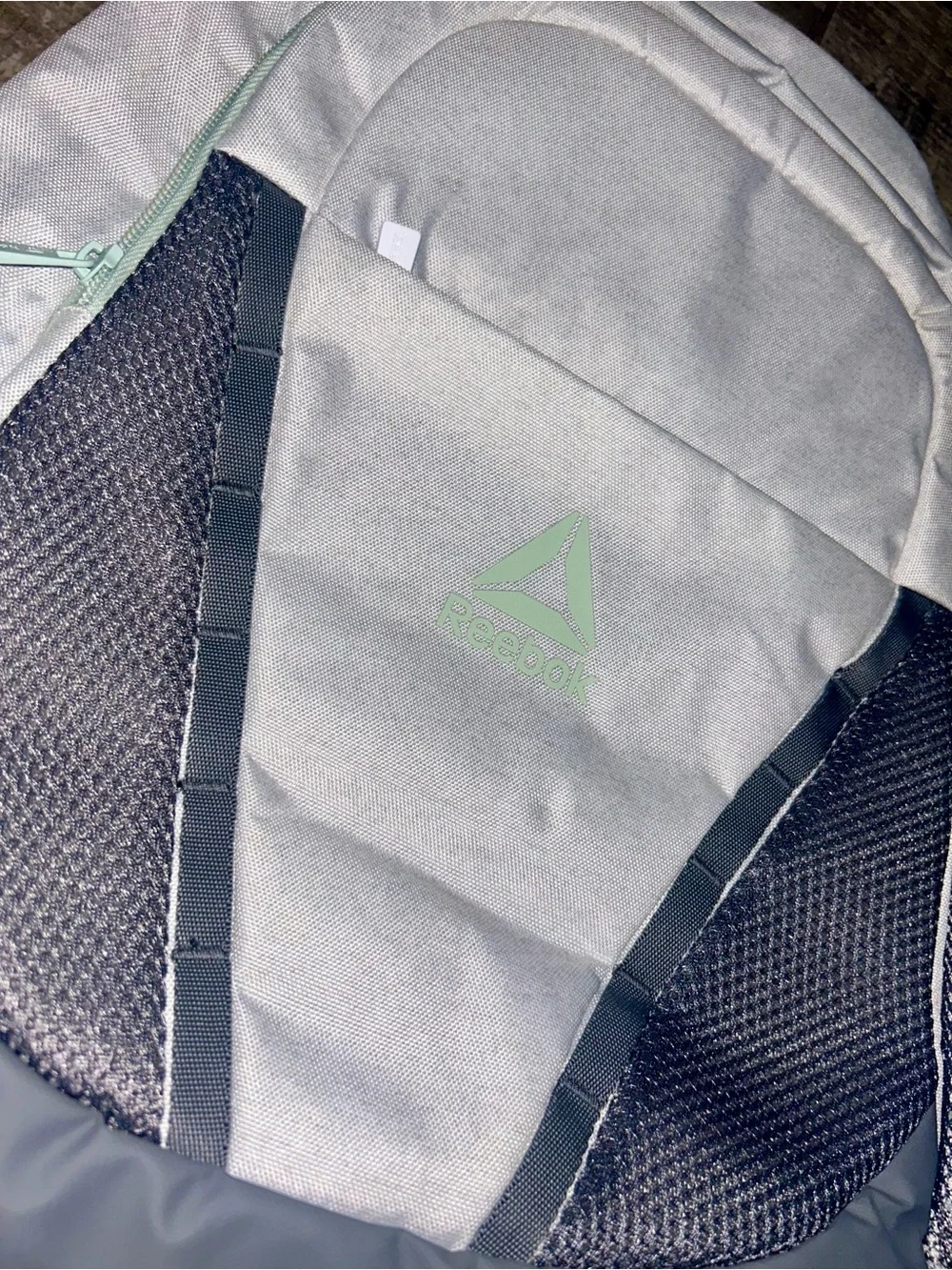 Reebok 18” Maisie Backpack Gray and Mint NWT